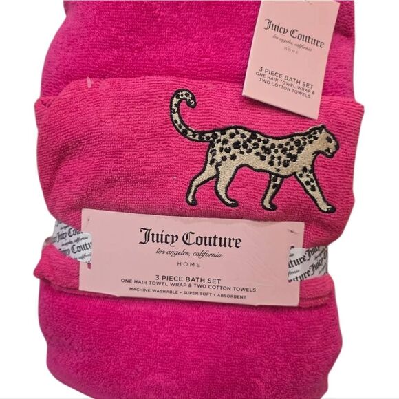 Juicy Couture Home Leopord Print 3-PC Bath Set - Picture 2 of 5